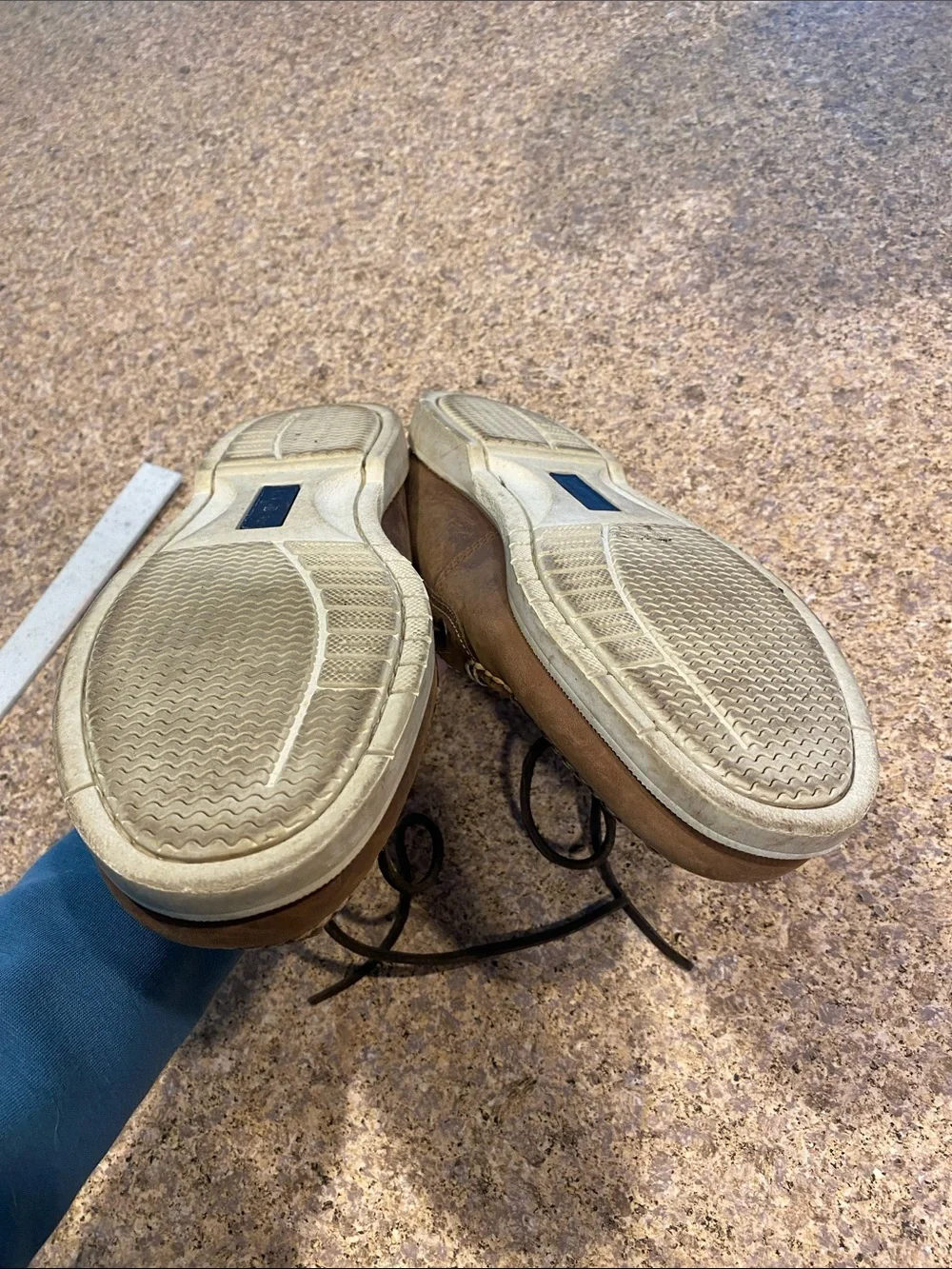 L.L. Bean Boat Shoes Mocs Leather Uppers 0WC63 Men’s Size 10 D